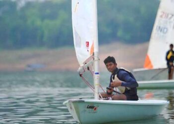 The Navy Boys Sports Company Goa tops the ILCA 4 boys class