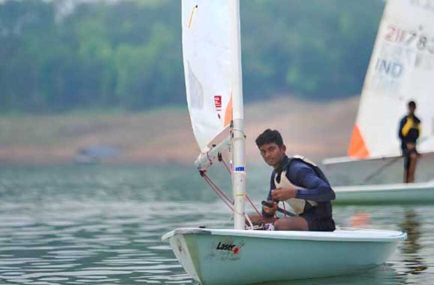 The Navy Boys Sports Company Goa tops the ILCA 4 boys class