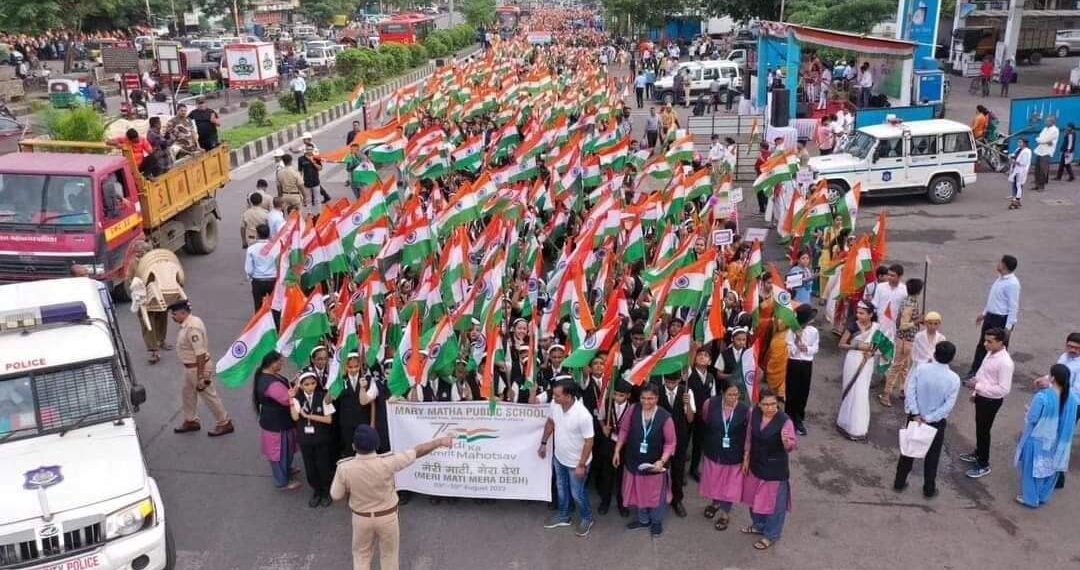 MLA of Udhna constituency Manubhai Patel takes out rally, pledges to plant 1.11 lakh saplings on Independence Day